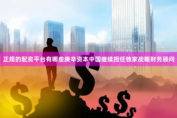 正规的配资平台有哪些庚辛资本中国继续担任独家战略财务顾问