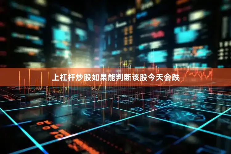 上杠杆炒股如果能判断该股今天会跌