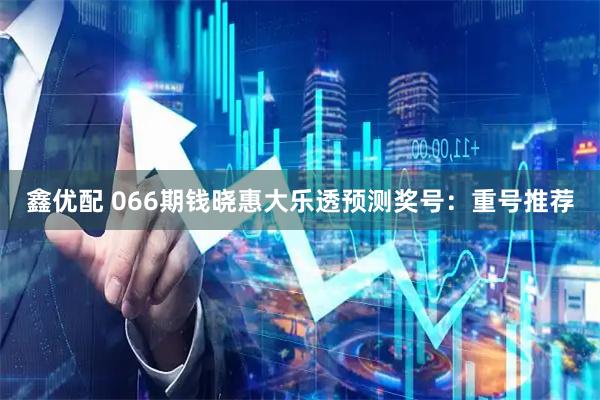 鑫优配 066期钱晓惠大乐透预测奖号：重号推荐