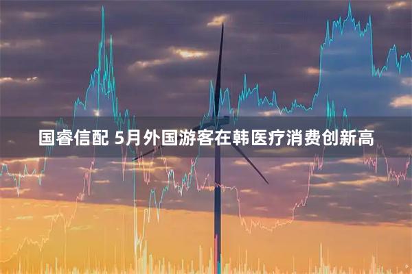 国睿信配 5月外国游客在韩医疗消费创新高